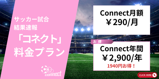 北海道　札幌市　サッカー試合結果速報サイト　コネクト　料金プラン　女子サッカー