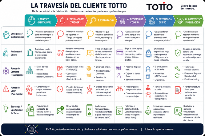 La Travesía del Cliente de Totto