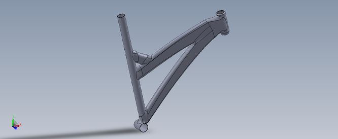 Bike frame made with surface workbench