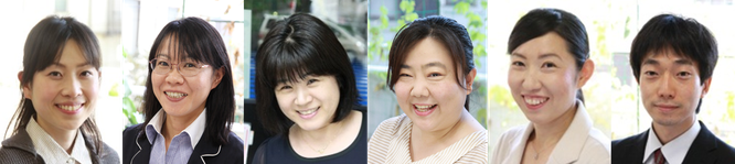 スタッフ紹介写真。パソコンを楽しく学んで頂く姿勢はもちろん、資格関係・デザイン・音楽・写真・HP作成・パソコン作品作りなど、様々な得意分野を持つインストラクターです。体験受講時、自慢のスタッフ対応もご体験ください