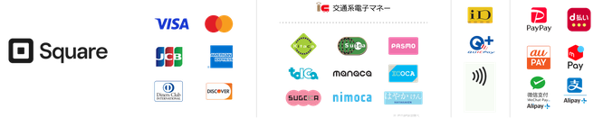 使用可能なクレジットカードブランド