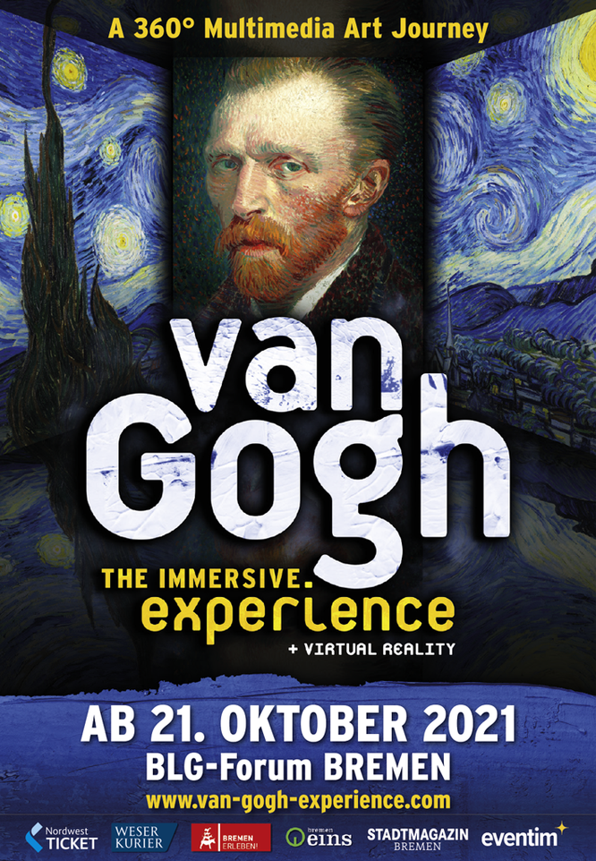 Van Gogh Ausstellung Bremen 2021 2022 Magazin Stadtteil Bremen Einzelhandel Gastro Restaurants essen gehen