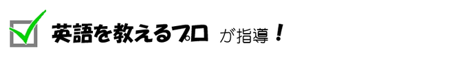 英語教室Andyの3つの特徴①英語を教えるプロが指導！