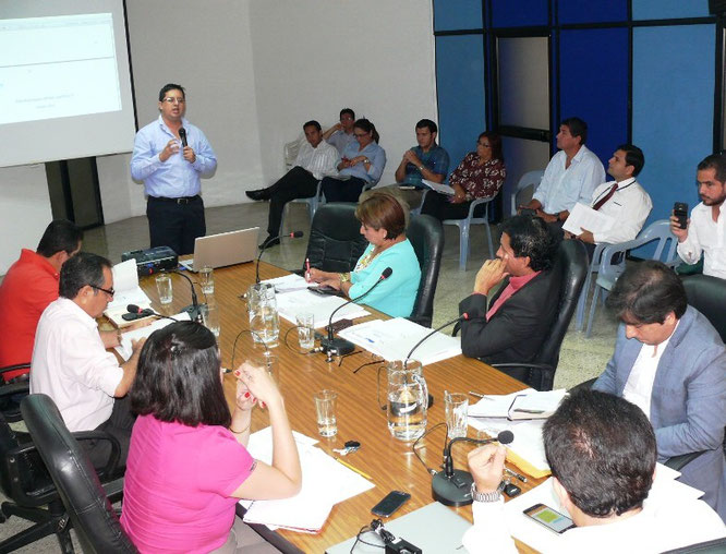 Presentación del nuevo plan estratégico de la Empresa Pública Aguas de Manta. Manta, Ecuador.