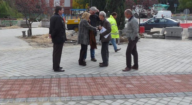 La concejala Carmen Torralba visitó las obras de remodelación