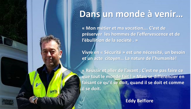 Eddy Belfiore 2014 Seris Security: Belgium South Area Manager, Crysis and Special Projects