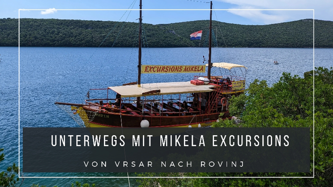 Piratenschiff Excursions Mikela im Limski Kanal – Bootsausflug von Vrsar nach Rovinj, Istrien