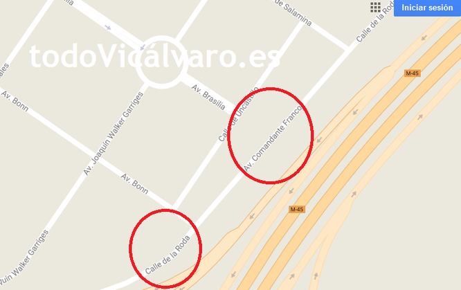 Errores en la descripción de las nuevas calles de El Cañaveral - El Cañaveral, Vicálvaro, Madrid