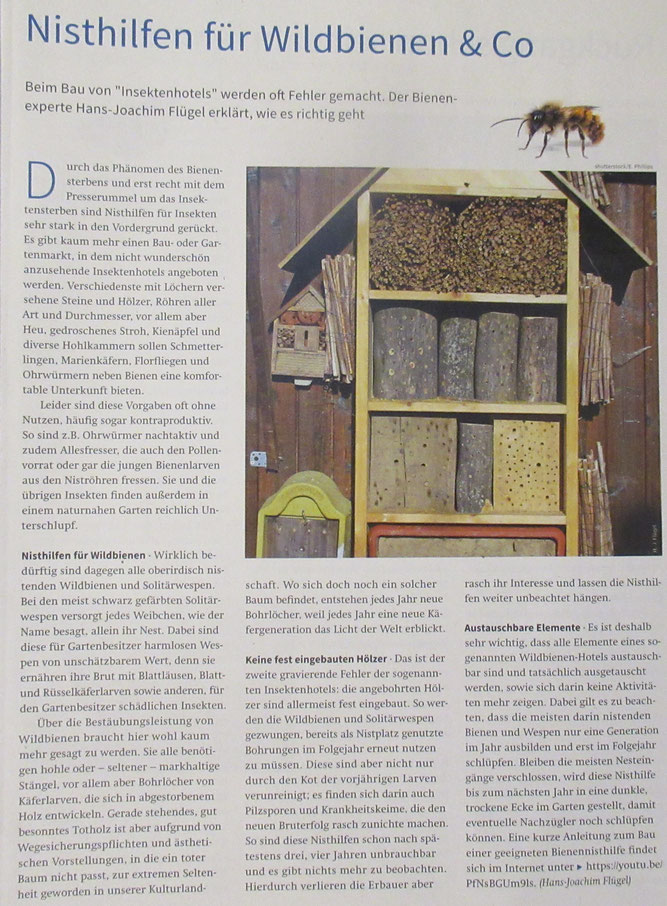 Nisthilfen für WIldbienen & Co, Quelle: NABU Hessen