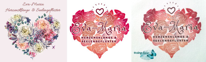 Herz-Logo: Collage mit Originalvorlage und der erstellten Vektorgrafik ©cimpluise