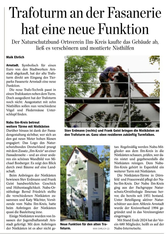 Quelle: Thüringer Allgemeine, Ausgabe Arnstadt, 11.10.2025