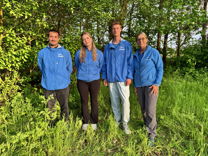 Das Team: Stefano Uglotti, Rosa-Maria Matalone, Paul Hintze, Ricarda Georgi (v.l.n.r)