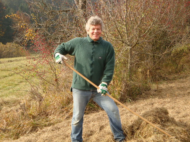 Traditionell scheint bei unseren Landschaftspflege-Einsätzen die Sonne 