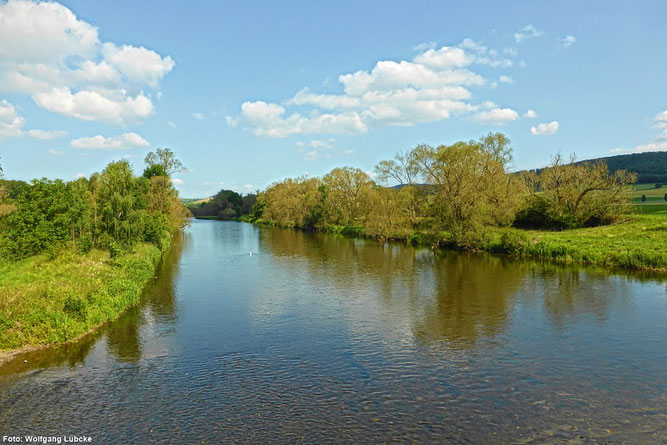 Eder oberhalb der Anraffer Brücke (Foto: Wolfgang Lübcke)