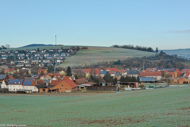 Gifllitz - Blick vom Hang südlich des Dorfes aus (Foto: Wolfgang Lübcke)