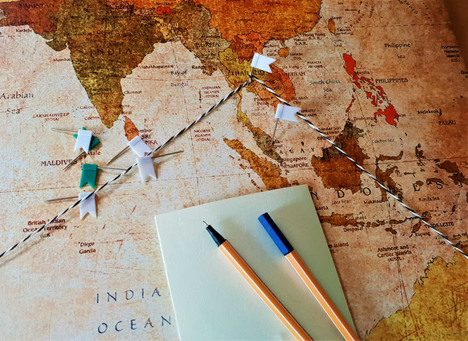 Weltreise Route planen
