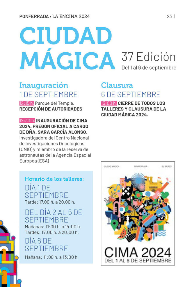 Programa de las Fiestas de la Encina en Ponferrada