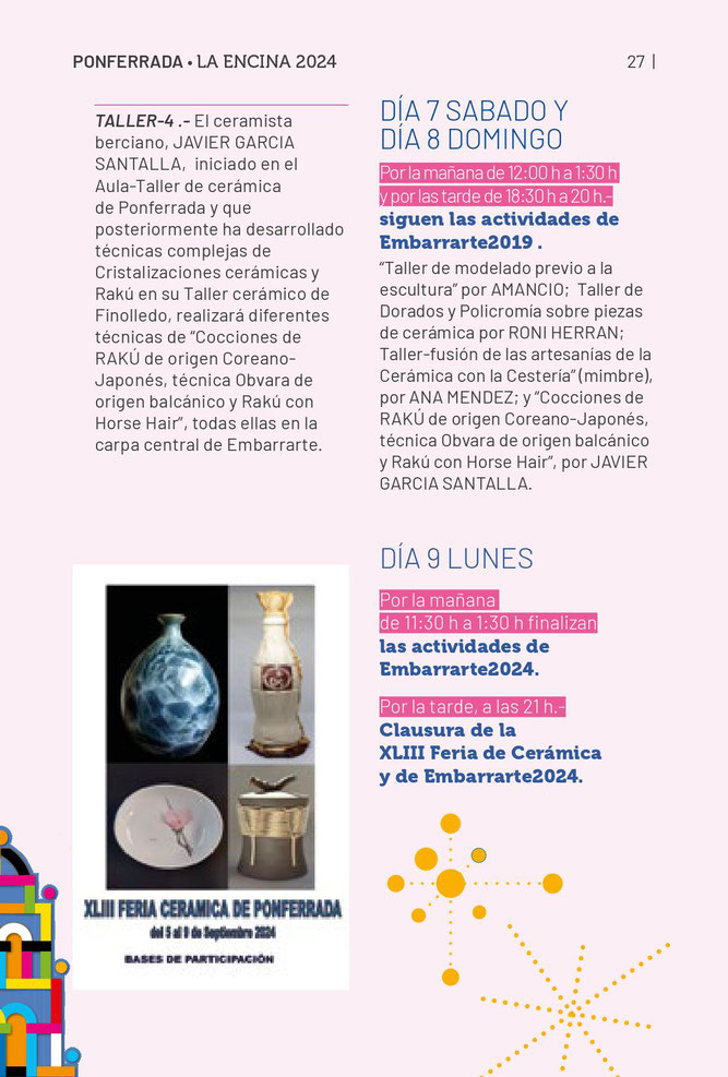 Programa de las Fiestas de la Encina en Ponferrada