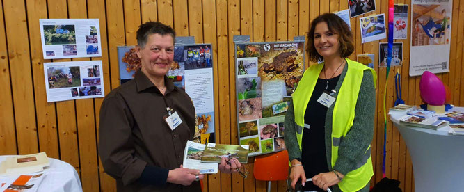 Mechthild Gescher und Patricia Wildegans-Nalder am NABU-Stand
