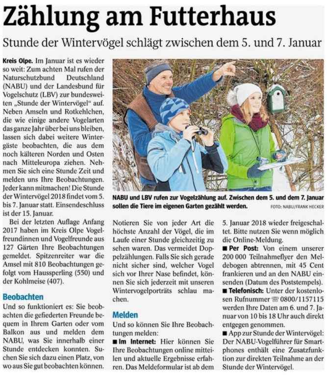 Westfalenpost, 21.12.2017