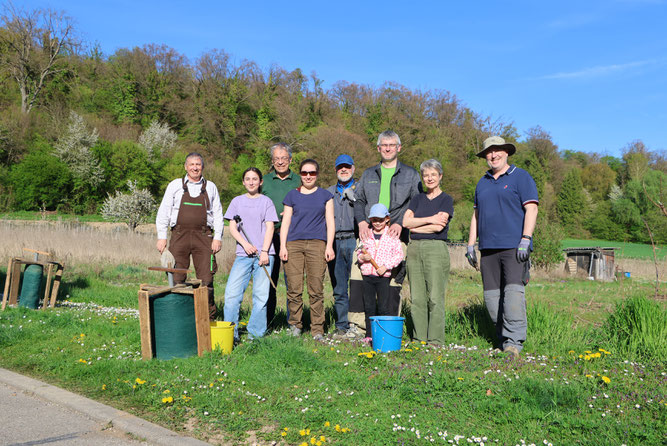 Abbau Amphibienzaun (Foto: B. Budig)