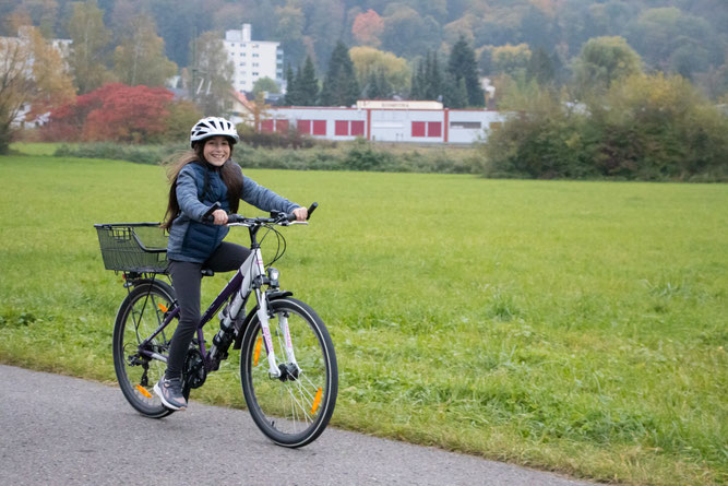 Unterwegs auf dem Fahrrad (Foto: B. Budig)