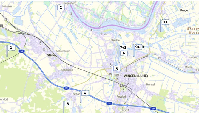 Übersicht aller Grundstücke