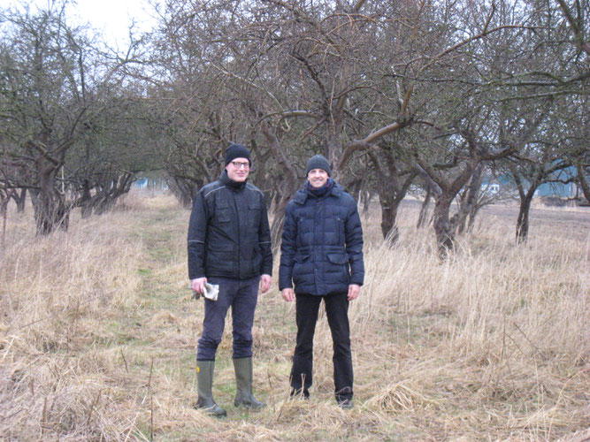 Christian Sievers (l.) und Faris Anabtawi (NABU)