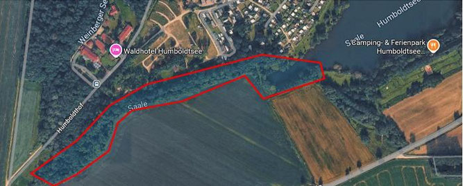 Das Bibergewässer im Oberlauf der Saale bei Wallensen