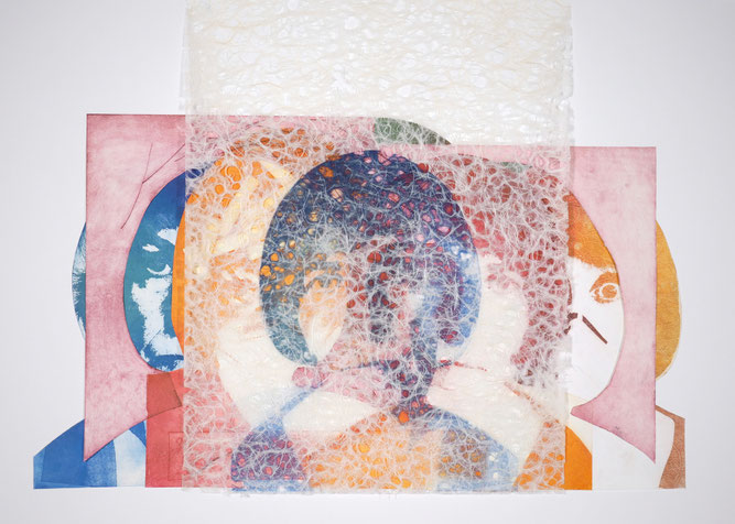 Druckkunst auf verschiedenen Papieren von Katharina Lechner, Atelier tiefdruckArt