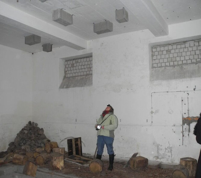 Kontrolle eines Fledermauswinterquartiers. Foto: Lothar Bach