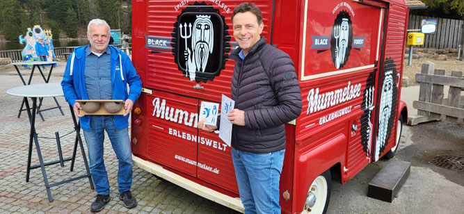 Franz Panter und  Karl-Heinz Müller. Foto: NABU/Martin Klatt