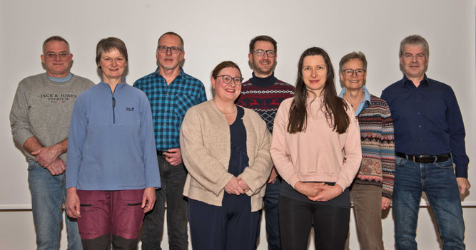P. Hess, A. Erb, R. Odenwald, E. Müller-Rempel, M. Spiegel, N. Rosin, A. Jacobs, M. Leitschuh - es fehlen V. Grebe, D. Keller, R. Ziegler
