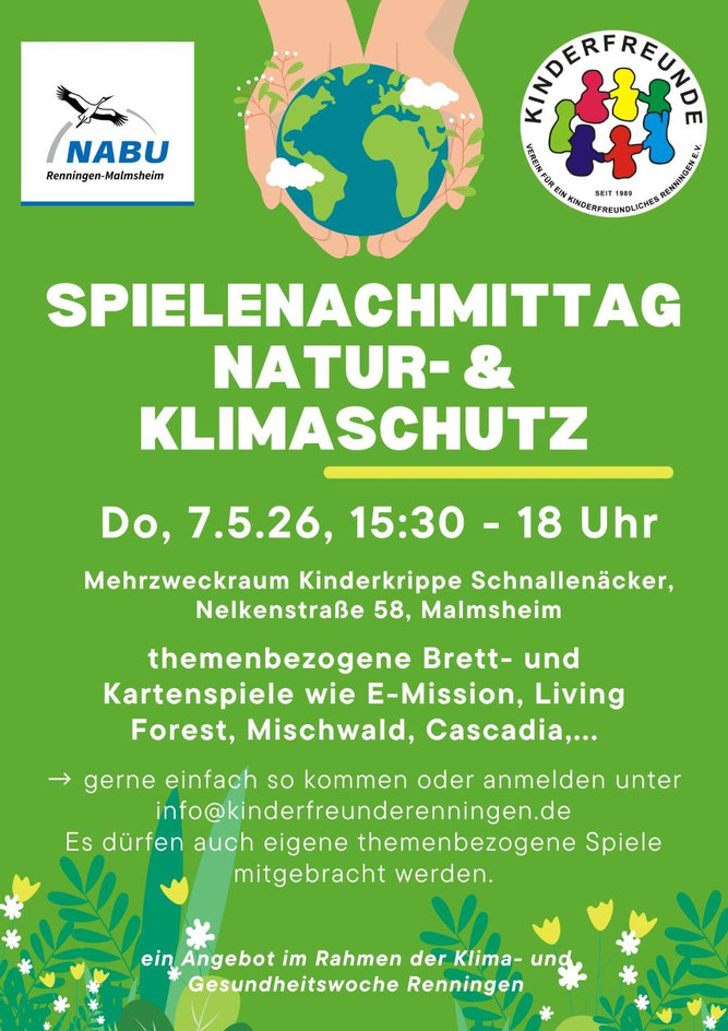 Plakat: Kinderfreunde Renningen