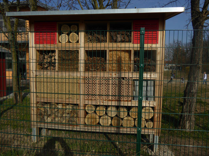 Insektenhotel in der Grundschule Dornheim