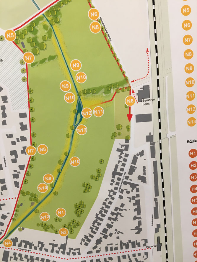 Liste Einzelmaßnahmen nördliche Scheidgrabenaue