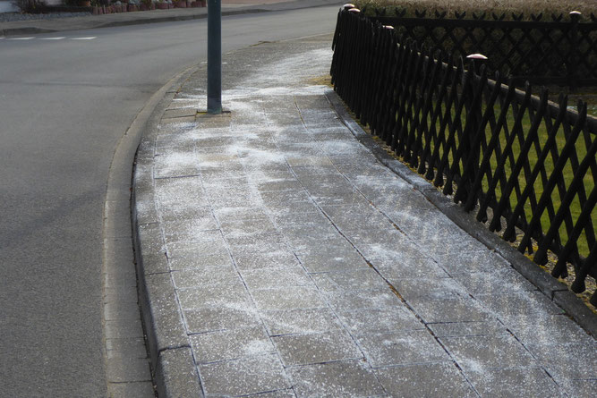 Streusalz verboten Winter Glatteis Eis Schnee Verkehr Straßenverkehr NABU Düren