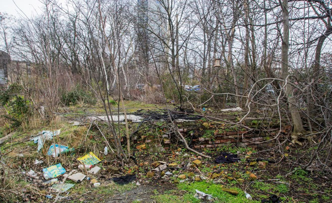 Der Wilhelm-Leuschner-Platz soll kein Müllplatz sein! Foto: Ludo Van den Bogaert