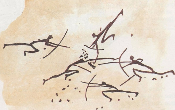 Durante el Mesolítico se desarrolló el segundo ciclo del primer Arte Valenciano, conocido como Arte Rupestre Levantino