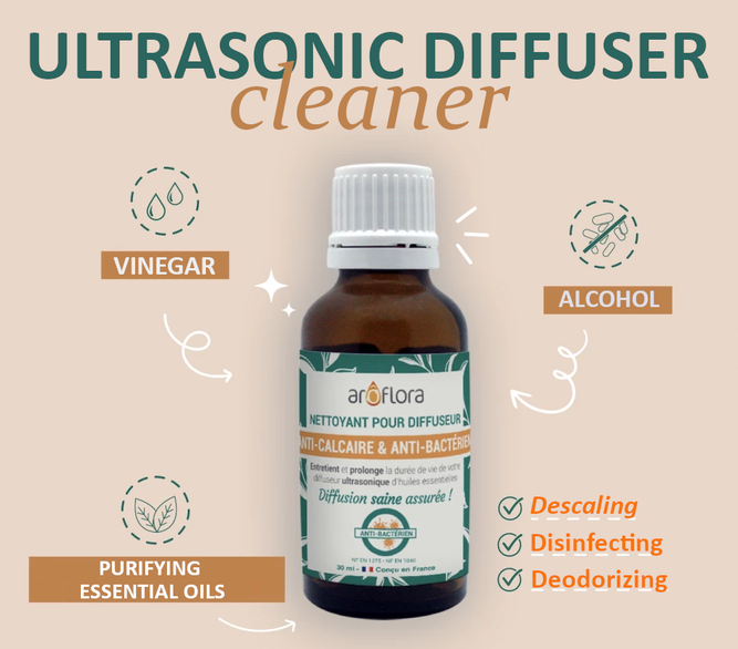 Ultrasonic diffuser cleaner