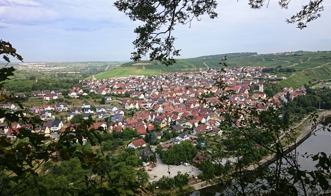 Blick auf Hessigheim von der Salenkanzel