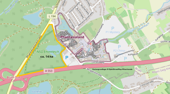 Naturschutzgebiet Ententeich Kartengrundlage: © OpenStreetMap-Mitwirkende