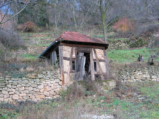 Schlossberghütte nach anfänglicher Sicherung