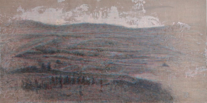 Untitled (developed land), oil on canvas, 194x97cm, 2016