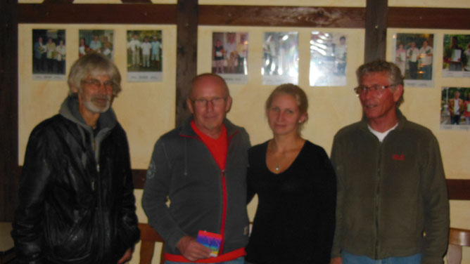 v. li.: Werner Berger - Fachberater Armin Lewitzka - Rosi Hambrock u. 1. Vorsitzender KGV Kiebitzsee Manfred Macher - es fehlt Beatrix Boucher