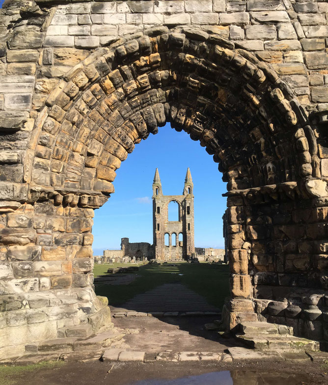 One of the most photographed views of St. Andrews Cathedral