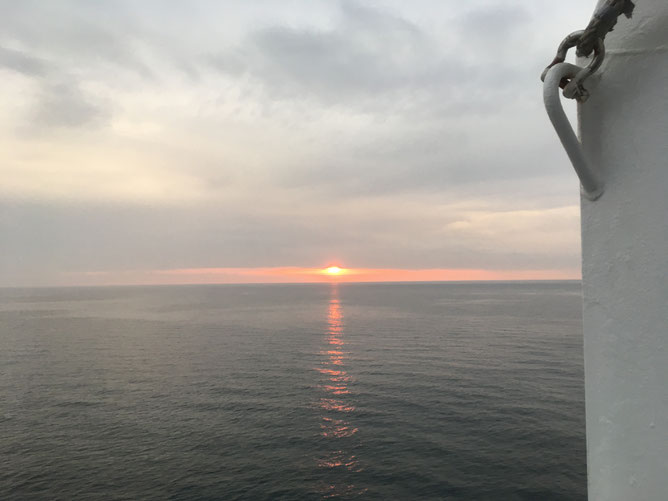 Aboard the DFDS ferry from Amsterdam to Newcastle-upon-Tyne