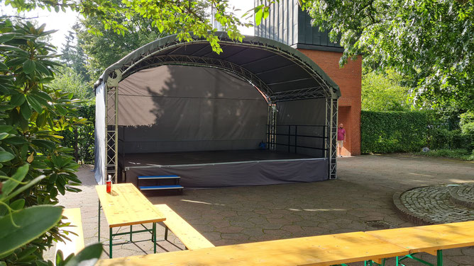 Rundbogenbühne Mieten in Wismar , Rostock,Schwerin,Lübeck und Hamburg 