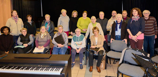 La chorale de Montmirail est en pleine répétition.