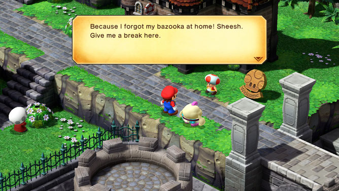 Game screenshot showing a conversation.